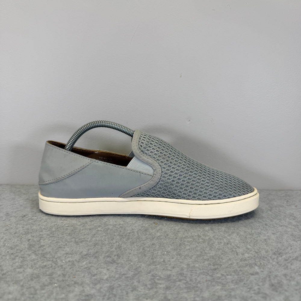 OluKai Pehuea Womens Shoes Size 7.5 Gray Mesh Slip On Sneakers 20271-PGPG - Picture 6 of 10
